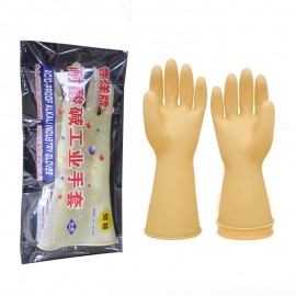 H1007-2 春洋耐酸碱乳胶手套本色A35CM/双
