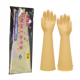 H1009-1 春洋耐酸碱乳胶手套本色A50CM/双